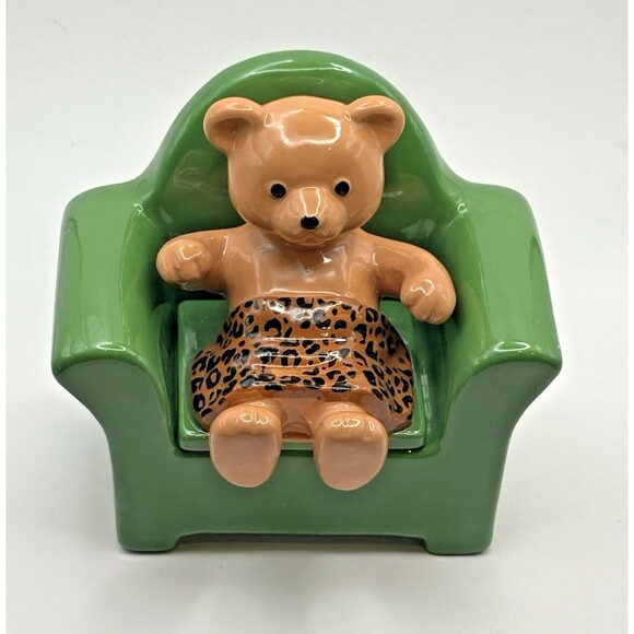 Urban Outfitters Cozy Bear Stash Trinket Box Used - Picture 3 of 16